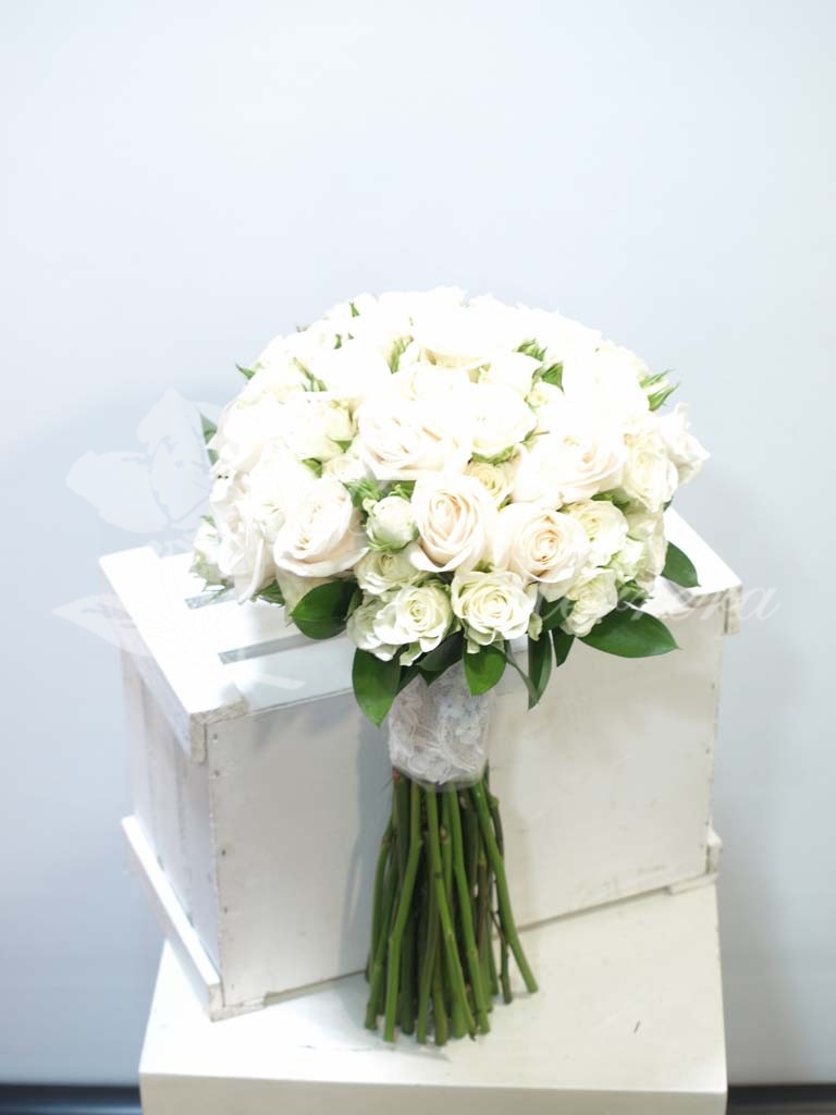 Bouquet de novia rosas blancas 3 Bouquet de novia rosas blancas 3