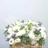 Caja de madera de flor blanca 2
