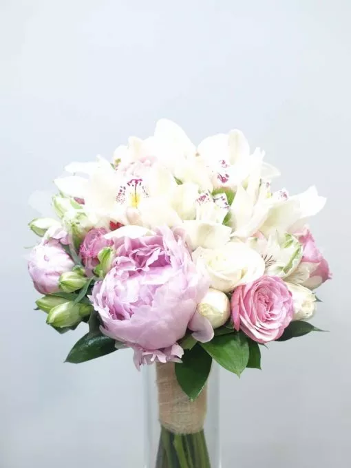 Bouquet peonias y orquideas 3