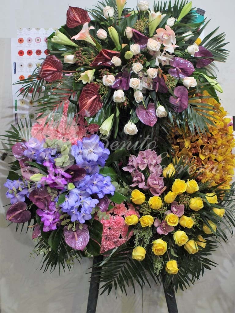 Corona mortuoria tres cabezales