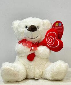 Oso piruleta corazón