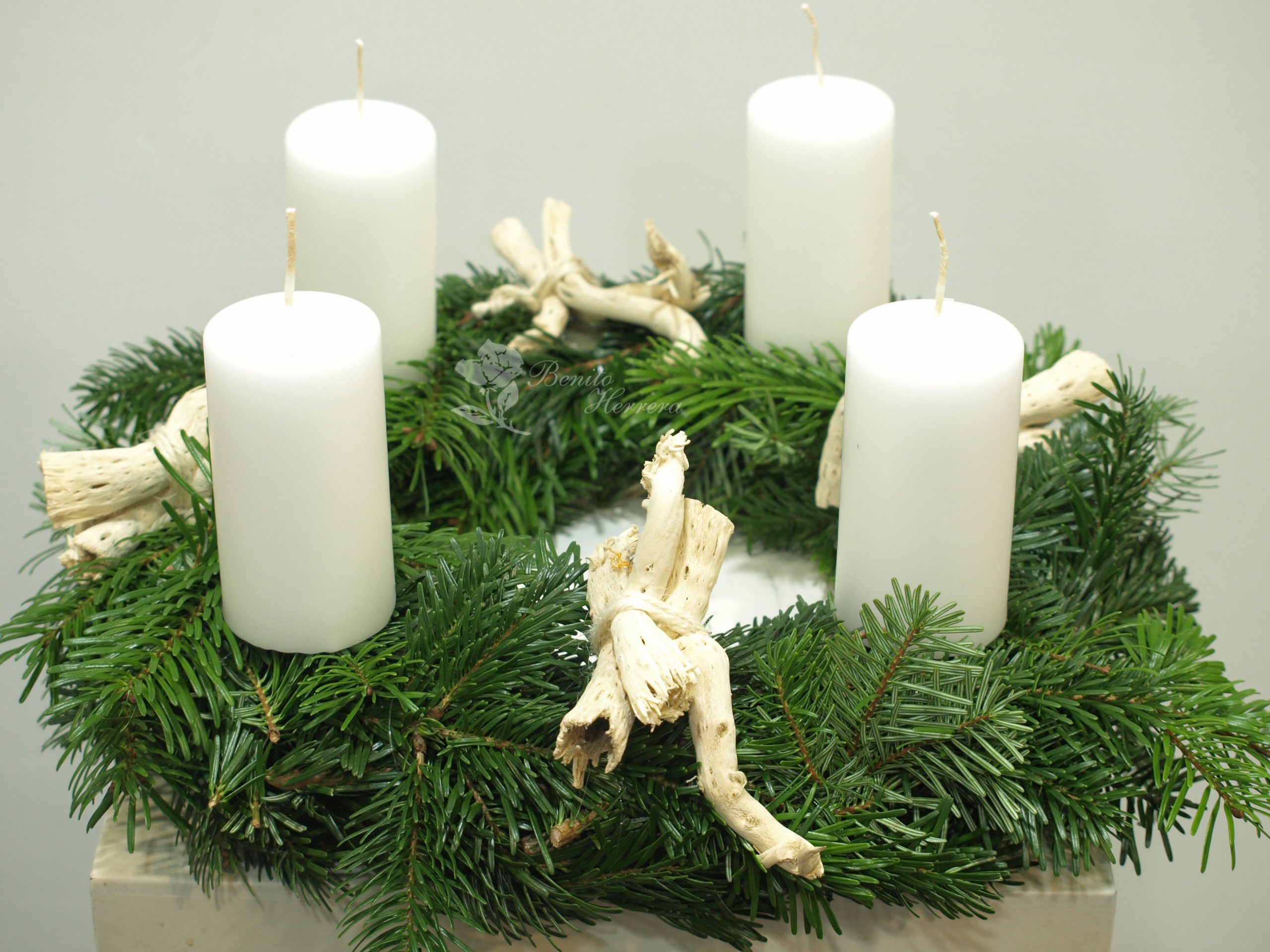 Corona abeto blanca 3 Corona abeto blanca 3