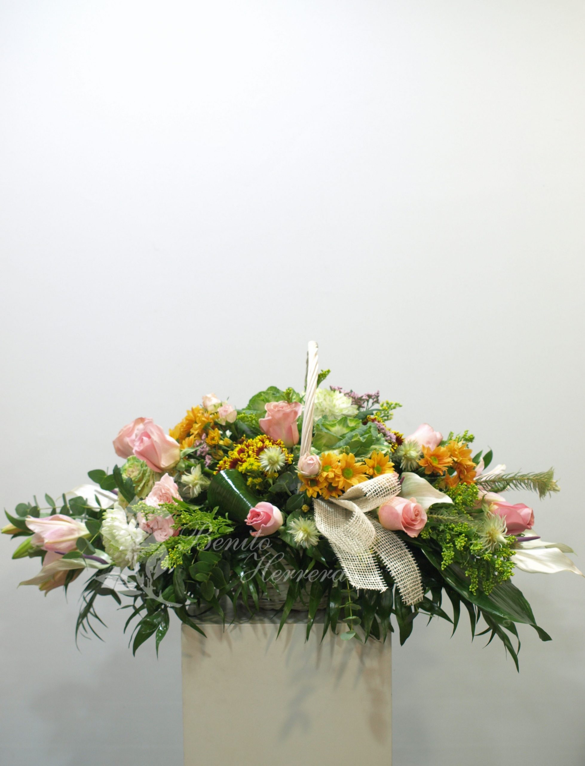 Cesta mimbre blanca 4 Cesta mimbre blanca 4