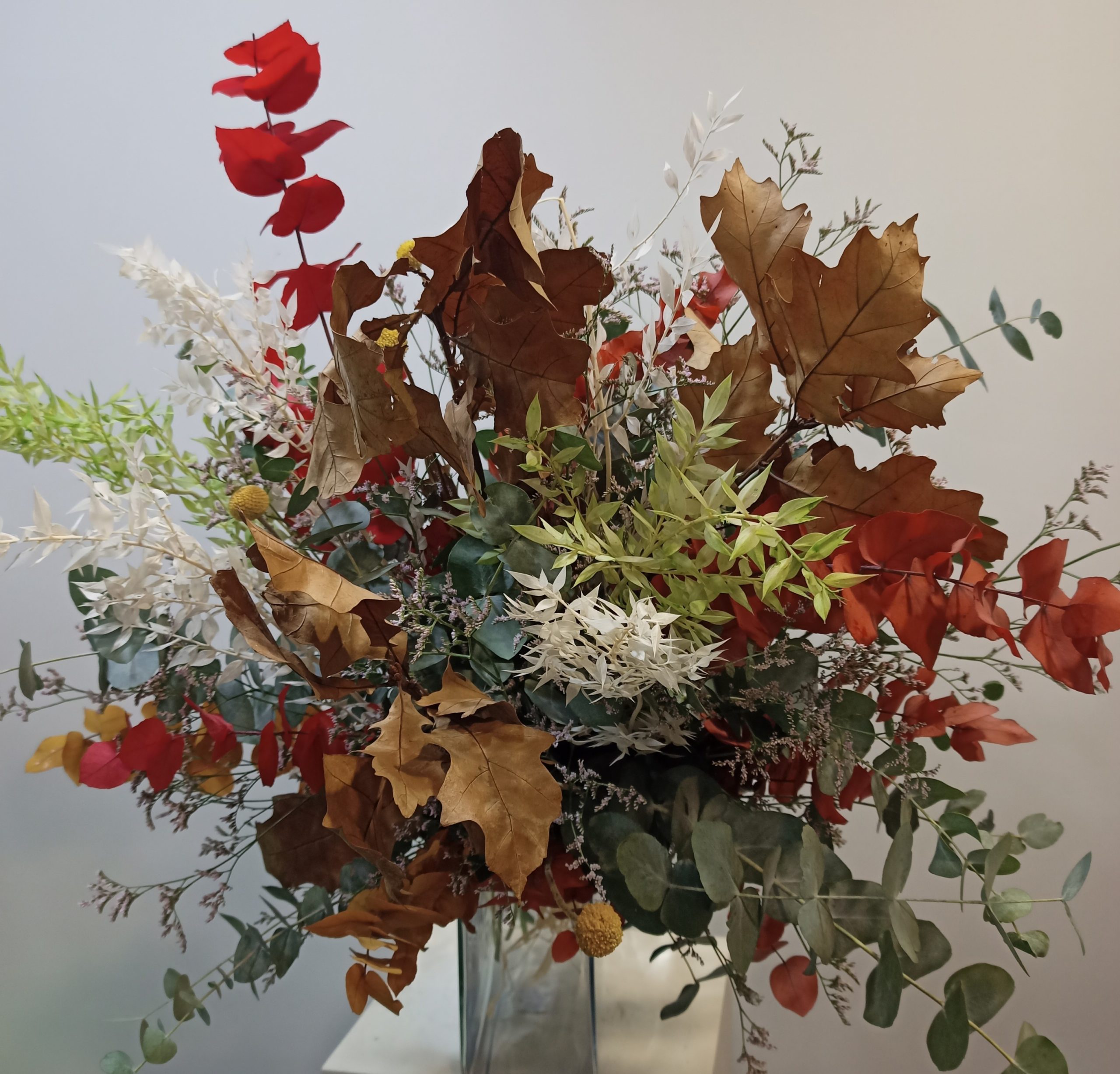 Ramo otoñal con seco y preservado sin jarrón 4 Ramo otoñal con seco y preservado sin jarrón 4