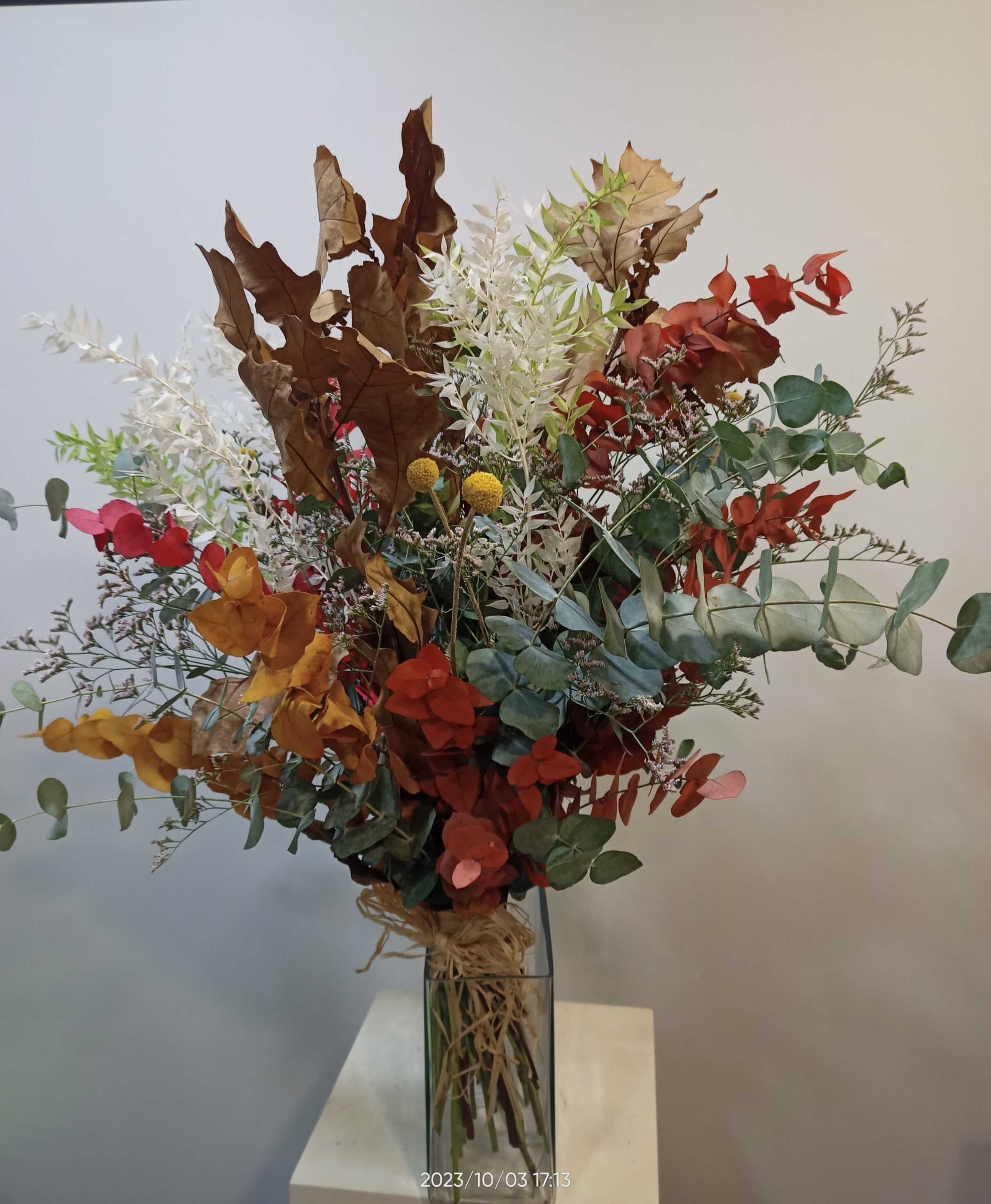 Ramo otoñal con seco y preservado sin jarrón 3 Ramo otoñal con seco y preservado sin jarrón 3