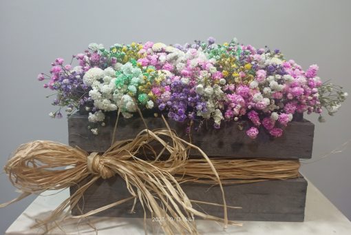 Caja con paniculata de colores. 3