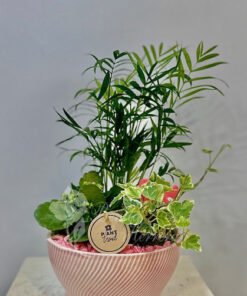 Composición cerámica a rayas