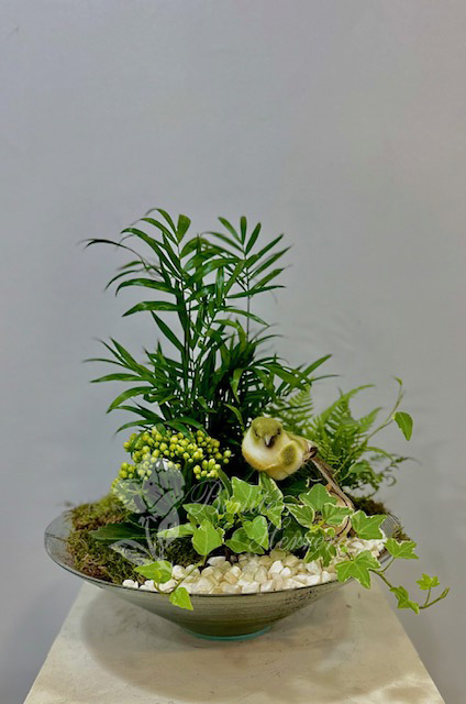 Composición cuenco cónico de vidrio 2